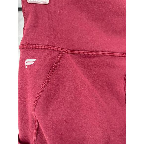Fabletics Power Hold Maroon Red Athletic Leggings Women's - Picture 4 of 7